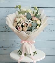 Букет цветов из:  Розы и Лизиантусы в Бородино