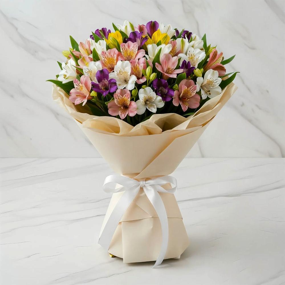 Букет цветов из: Альстромерии в Бородино