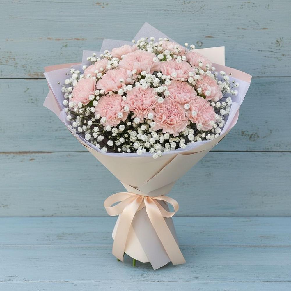 Букет цветов из: Гвоздики в Бородино