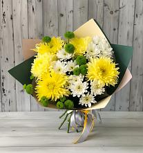 Букет цветов из:  Хризантемы #REPLACE_PRED# Бородино