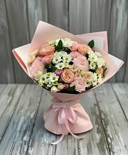 Букет цветов из:  Гвоздики, Розы и Хризантемы в Бородино