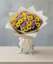 Букет цветов из:  Хризантемы #REPLACE_PRED# Бородино