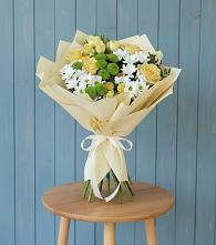 Букет цветов из:  Хризантемы и Розы в Бородино