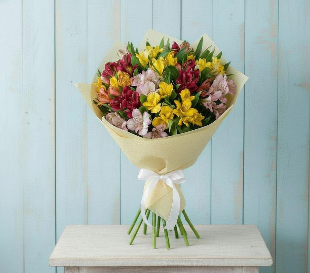 Букет цветов из: Альстромерии в Бородино