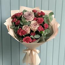 Букет цветов из:  Гвоздики и Розы в Бородино